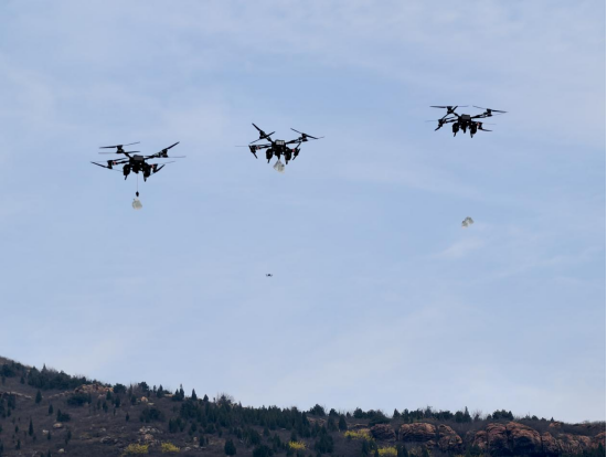 中岳嵩山演练“空中奇兵”：中国移动5G-A无人机地空协同作战护青山